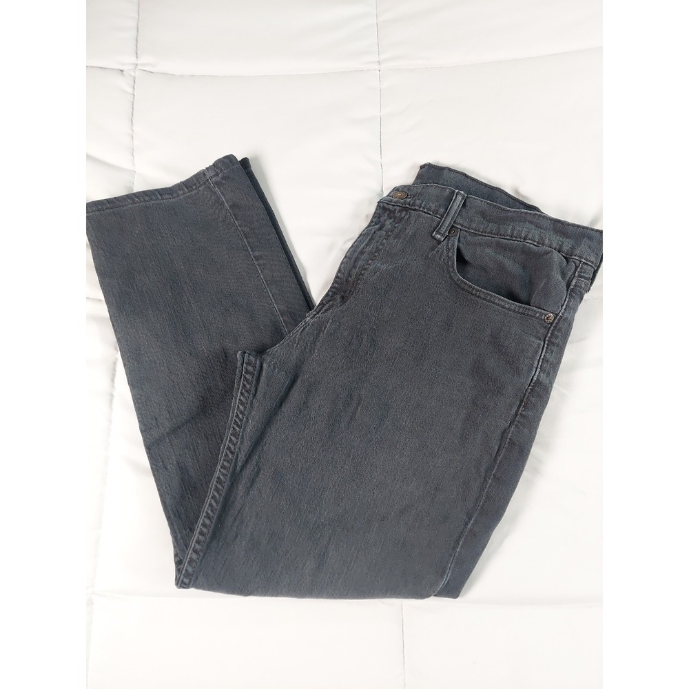 Levi's 511 Jeans Mens 36x29 Black Slim Straight Dark Wash Denim Stretch Casual